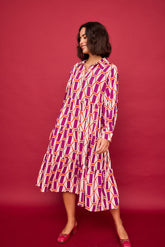 Vestido Largo Fuego Morada